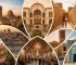 عکس یا نقشه محله‌های کاشان نقشه گرافیکی ساده با نقاط مهم: مرکز، فین، راوند، ناجی‌آباد، امیرکبیر، قمصر، نیاسر